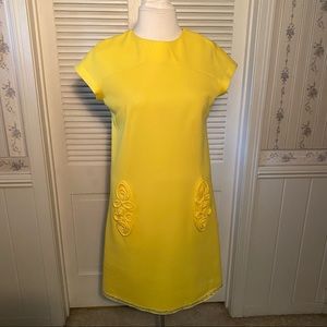 Vintage Yellow Semi-fitted A-line Dress or Tunic